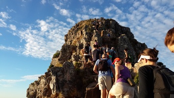 Last stretch to the summit of Lions Head
