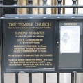 Sign for Temple Church, London
