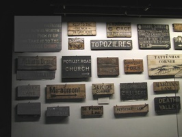 Imperial War Museum, London - Trench signs from WWI