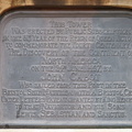 Plaque at Cabbot\'s Tower, Bristol, England