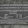 Plaque for Clifton Suspension Bridge, Bristol, England