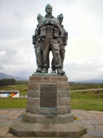 Commando Memorial near Fort William & Ben Nevis, Scotland