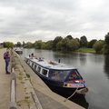 We walked along the Thames at Hampton Court