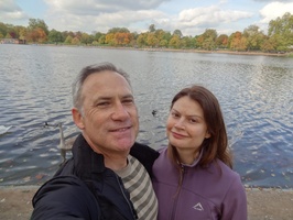 Us at the Serpentine Lake in Hyde Park