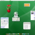 Screenshot of Linux gOS with Google Apps and Gadgets - my daughters main desktop