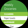 LG Watch Sport - using Our Groceries app to do my grocery shopping