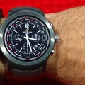 LG Watch Sport - Breitling Transocean Unitime Pilot Black watch face (Watchmaker)face