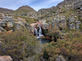 First view of Disa Pool and Waterfall
