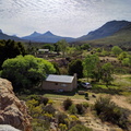 View from the koppie over the house we stayed in