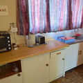 Apollo's kitchen with mini-oven, microwave and fridge