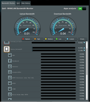The Bandwidth Monitor is useful for seeing exactly what services a device is accessing over the Internet