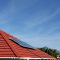 Four 120 Watt solar panels all fitted