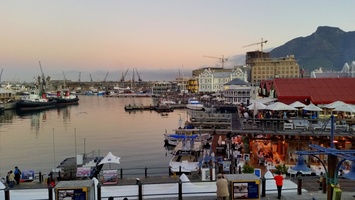 V&A Waterfront just before sunset
