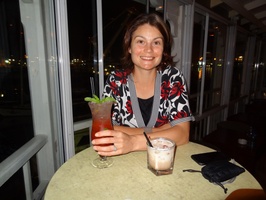 Enjoying cocktails at Alba Lounge at V&A Waterfront