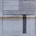Original receipt for my HP41CV on 3 March 1983 - R235 after a staff discount (was R377 + 6% Sales Tax without discount)