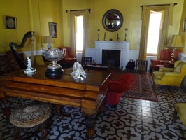Matjiesfontein - View of the Royal Room with the cricket trophy