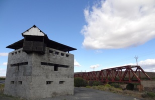 Old English Blockhouse guarding a railway bridge from Anglo-Boer War around 1901 (skew angles are my cameras wide angle view)