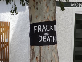 No Fracking Signs at Prince Albert