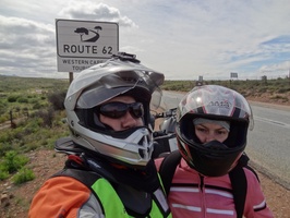 Us on Route 62 on our way to Oudtshoorn