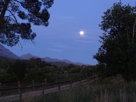 Full moon outside Ladismith
