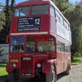 Old London Bus at Matjiesfontein - it really needs to find shelter out of this harsh sun!