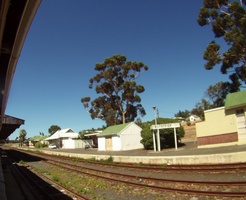 Wide angle view of Botrivier Station