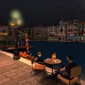 Having coffe next to the Gand Canal in Venice