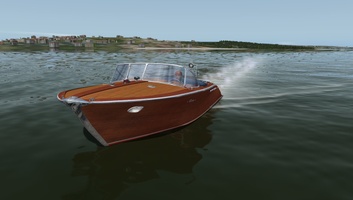 Boat in X-Plane Simulator