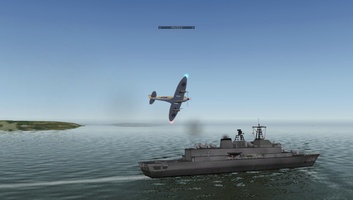 Flying past a Frigate