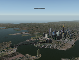 View of Sydney in X-Plane
