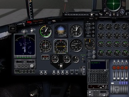 Hercules C-130 cockpit in X-Plane