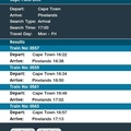 Train Times mobile website for Cape Town added Cape Flats line