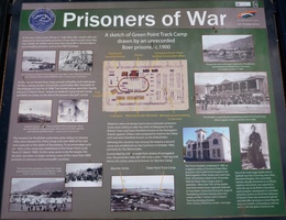 Sign giving history of Prisoners of War