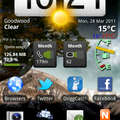 Android Homescreen with usage widgets