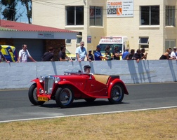 MG at Classic car parade at Killarney Race Track