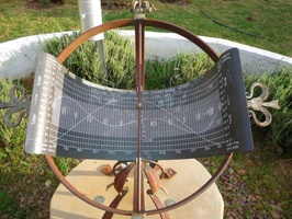 Sundial at KromRivier donated by Wallace and Karen Vosloo June 2002