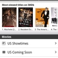 IMDB app on Android phone