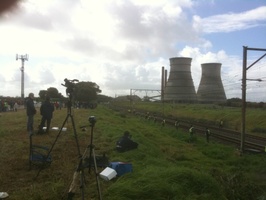 At Athlone Cooling Towers to watch the implosion at 12:00.... 44 mins to go
