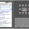 Google Android Emulator - Showing Google Browser