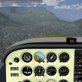 Flightgear 2.0 on Linux - Approaching Table Mountain