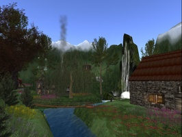 Spring Village in Old Europe in Second Life