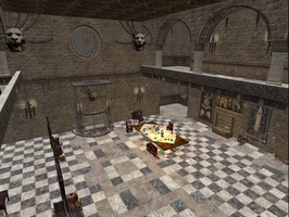 Spring Village in Old Europe in Second Life - Inside the Castle