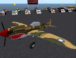 In a Curtis P40-B in Second Life