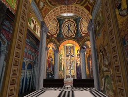 Inside St Paul's Cathedral in Second Life