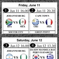 World Cup 2010 app for iPhone - Group Matches View