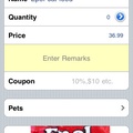 Grocery Gadget on the iPhone - Item view