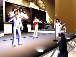 Bee Gees in Concert at Bogies Jazz Bar in Second Life