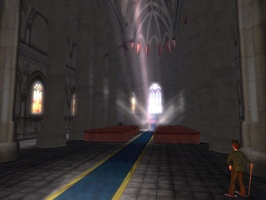 Inside Notre Dame Cathedral in Second Life