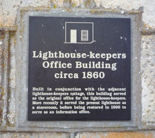 Plaque on Lighthouse-Keepers Office Building