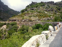 Typical Bains Kloof Pass retaining walls
